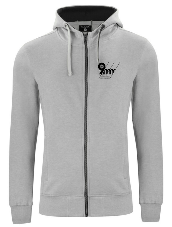 021044 Classic Hoody Full Zip Herren inkl. Brust- und Rückendruck – Bild 3