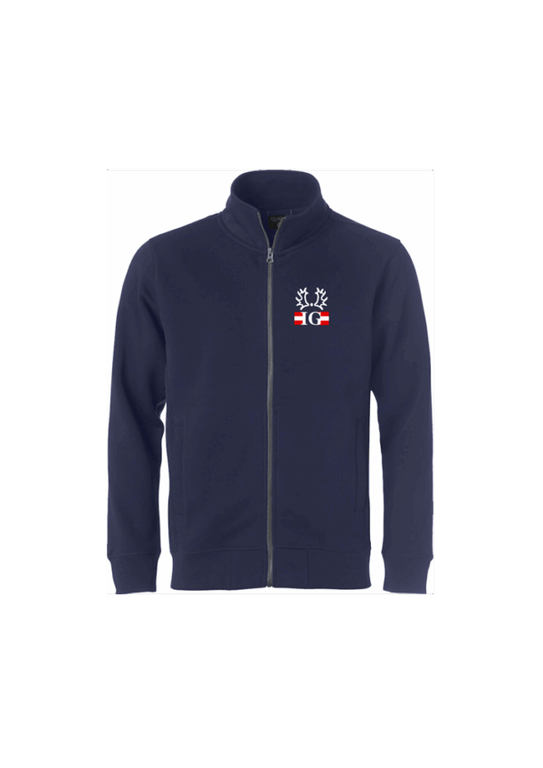 021048 Sweatjacket Fullzip Herren inkl. Brust-und Rückenstick