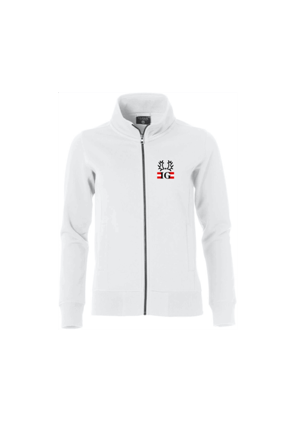 021049 Sweatjacket Fullzip Damen inkl. Brust-und Rückenstick