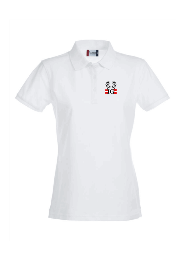 028241 Premium Polo Damen inkl. Brust-und Rückenstick